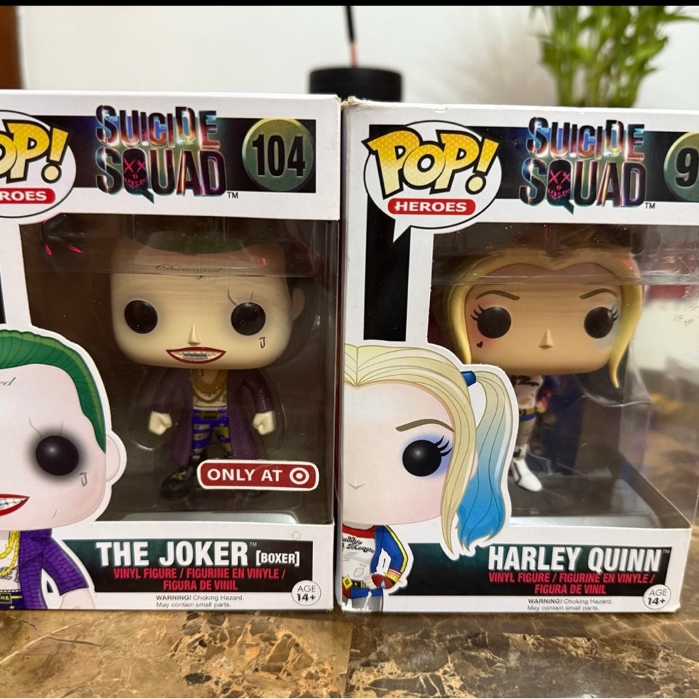 Funko Pop! The Joker and Harley Quinn Vinyl Figures - Multicolor